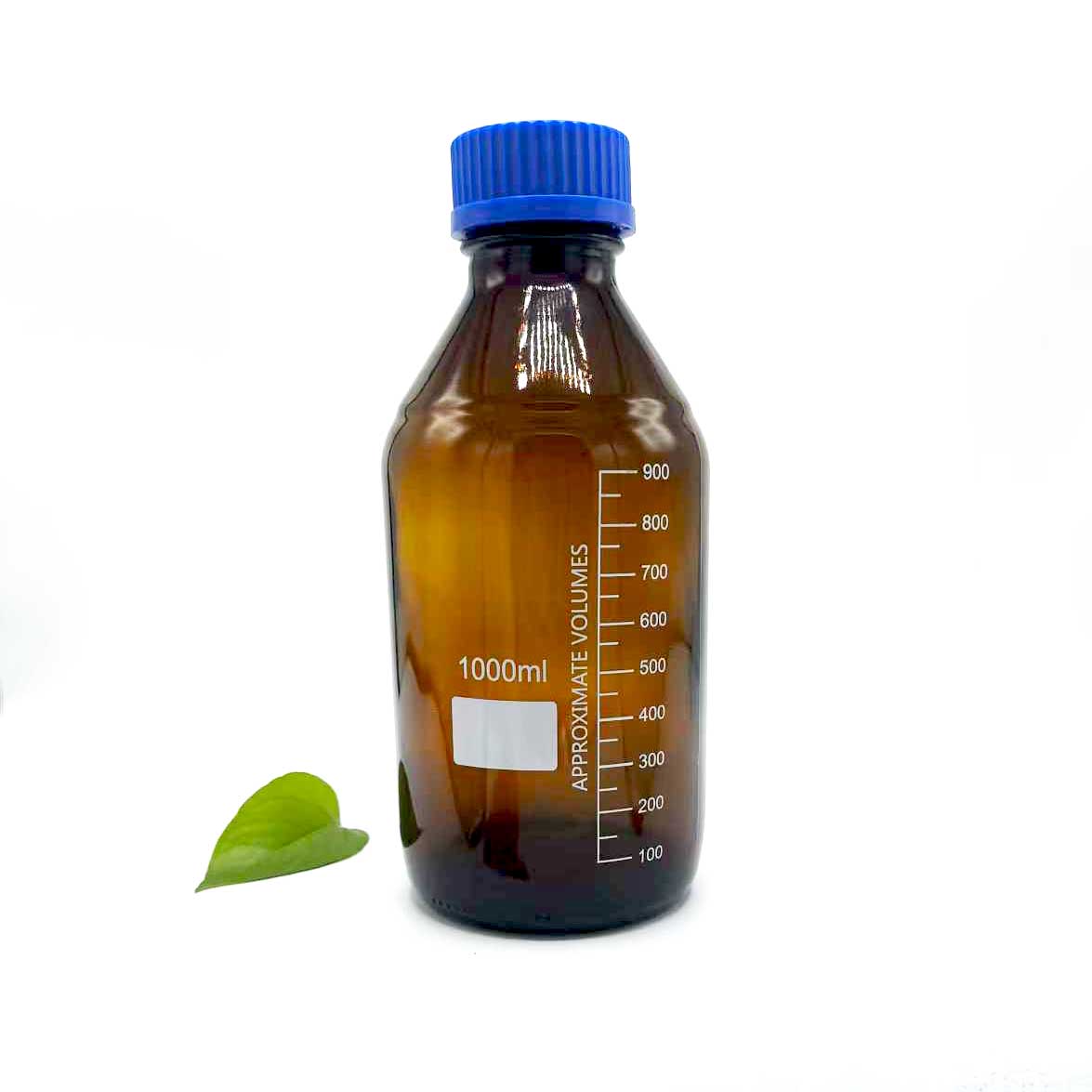 Chai thuốc thử thủy tinh màu hổ phách 1000ml Chai thuốc thử thủy tinh màu hổ phách 1000ml